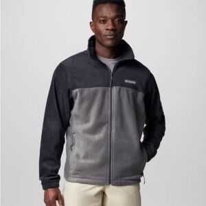 Columbia Performance Fleece Jacket Black and Gray